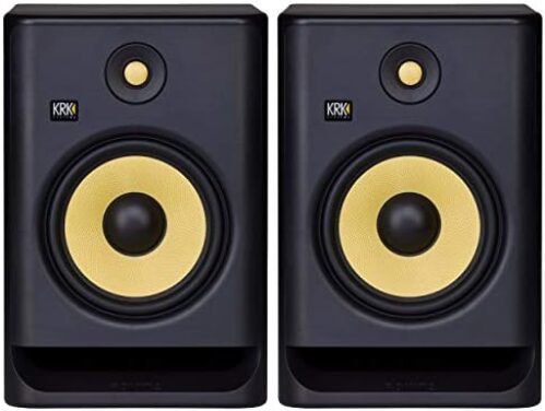 KRK RP8 Rokit 8 G4 Professional Bi-Amp 8″ Powered Studio Monitor Pair, Black, XLR