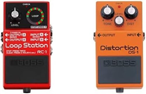 Boss RC-1 Loop Station and DS-1 Distortion Pedal Bundle