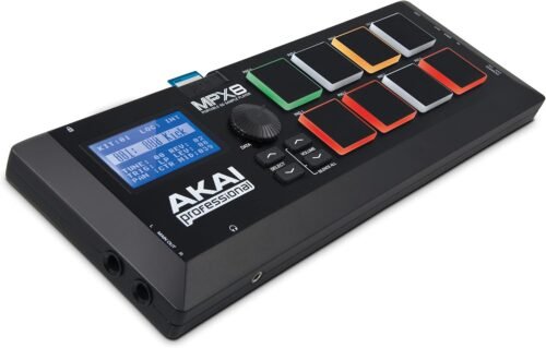 AKAI Professional MPX8 – Portable Sample Pad Controller With 8 Performance-Ready Velocity-Sensitive Pads, MIDI Connectivity & On-Board SD Card Slot