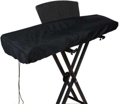 Ruibo 61 Key Keyboard Cover / Waterproof Electronic Piano Keyboard Dust Cover with Drawstring made of 420D Oxford / 61 Key Music Keyboard Cover
