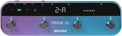 MOOER S1 Multi-Effects Processor, Stereo Electric Guitar Pedals with Wireless Footswitch Controller 2 IN 1 126 Guitar Effects Tuner 10 Metronome 40 Drum Machine 80s Looper OTG USB Recording