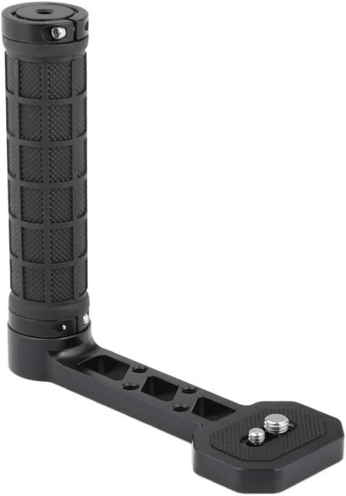 CAMVATE Side Handgrip (Rubber-Covered) L Type for DJI Ronin-S/SC & Zhiyun Crane 2 / V2 Stabilizer Gimbals – 2450