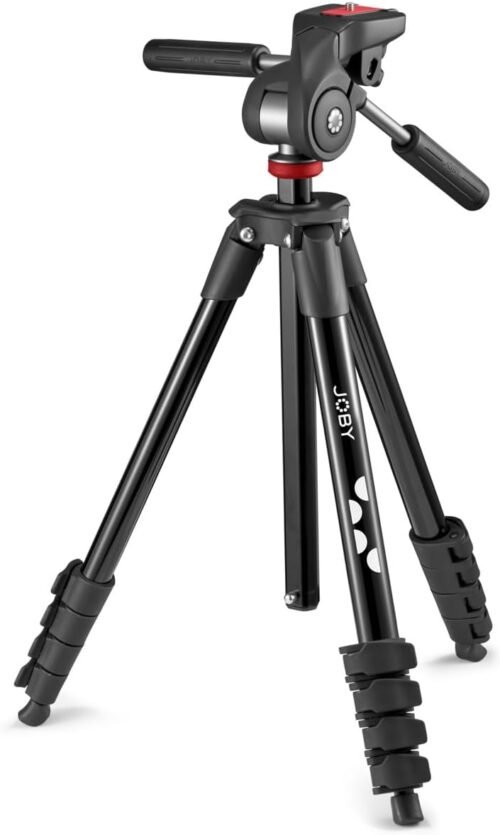 JOBY Compact Advanced Full Size Tripod, Black