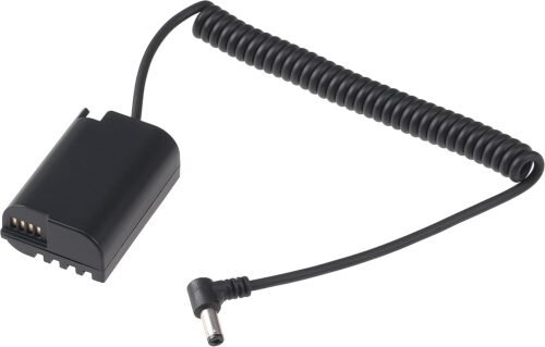DC to DMW-BLK22 Dummy Battery for Panasonic Lumix GH6, GH5 II, DC-S5, S5 II, S5 IIX Digital Cameras (DC Adapter)