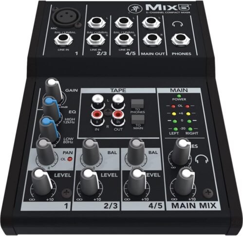 Mackie Mix5 5-Channel Compact Mixer