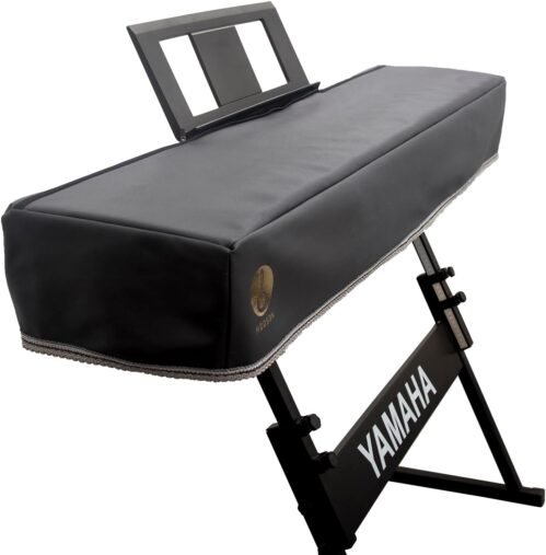 Keyboard Piano Cover Digital Piano Dust Covers Luxury Soft and Premium Surface Thickening Electronic Organ Covering Keyboard Update Encasement (Black)