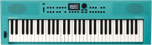Roland GO:KEYS 3 Music Creation Keyboard | 61-Note Keyboard | Built-In Stereo Speakers | Bluetooth Audio/MIDI Support for Music Streaming – Turquoise