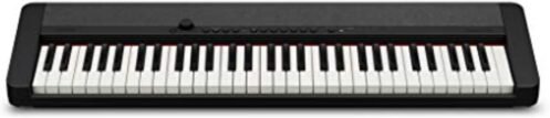 Casio Casiotone CT-S1 Touch Sensitive 61-Key Portable Keyboard with 61 Tones,USB, Bass-reflex Stereo Speakers with Surround, Aux In, Headphone Out, Power Supply, Black (CT-S1BK)