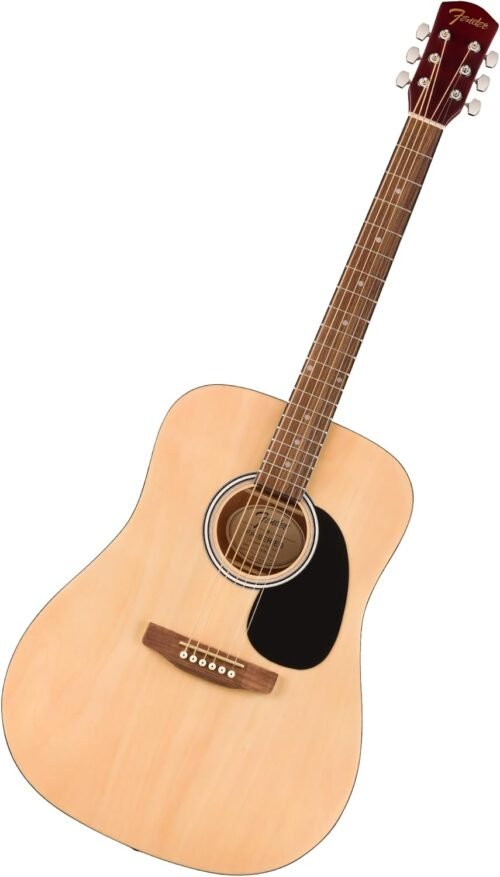Fender FA-25 Dreadnought Acoustic Guitar, Beginner Guitar, with 2-Year Warranty, Includes Free Lessons, Natural