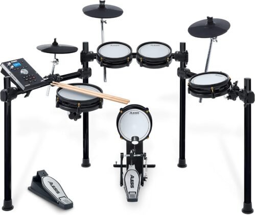 Alesis Drums Command Mesh SE Kit – Electric Drum Set with Quiet Dual Zone Mesh Pads, USB MIDI Connectivity and 600+ Electronic & Acoustic Drum Sounds
