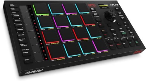 Akai Professional MPC Studio MIDI Controller Beat Maker with 16 Velocity Sensitive RGB Pads, Full MPC 2 Software, assignable Touch Strip & LCD Display