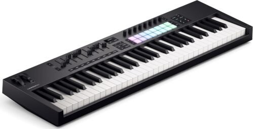 Novation Launchkey 61 [MK4] – 61 key Semi-Weighted, USB, MIDI Keyboard Controller with DAW Integration. Chord & Scale Modes, 8 Drum Pads, & Arpeggiator — Includes Software Bundle for Music Production