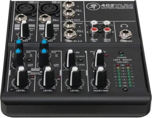 Mackie 402VLZ4, 4-channel Ultra Compact Mixer with High Quality Onyx Preamps