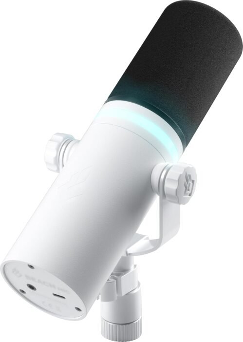 BEACN Light Dynamic USB Mic for PC | Professional Microphone for Podcast, Gaming Mic, Streaming Mic | Studio-Quality Desk Mic for YouTube, Twitch, and Recording | Microphone for PC, Gaming & Streaming