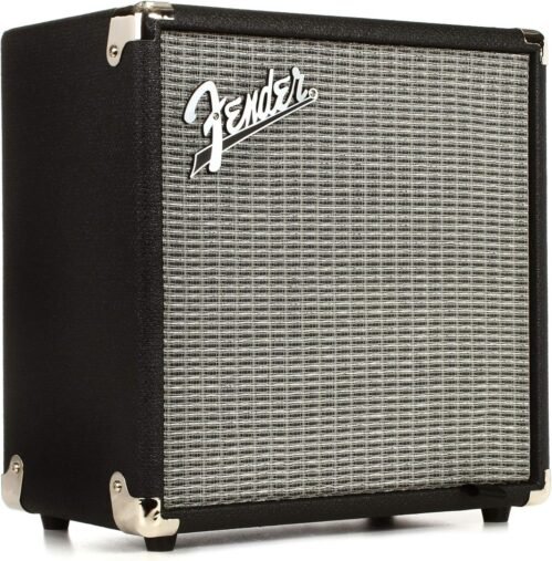 Fender Rumble 15 V3 Bass Amp for Bass Guitar, 15 Watts, with 2-Year Warranty 6 Inch Speaker, with Overdrive Circuit and Mid-Scoop Contour Switch