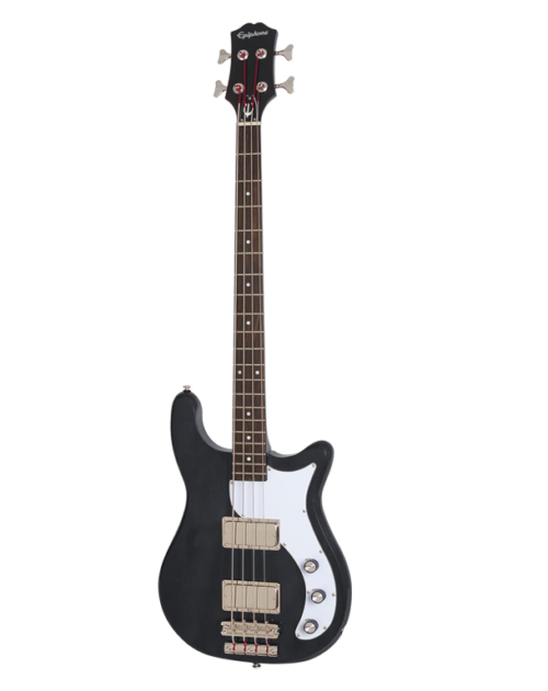 Epiphone Embassy Bass Guitar, Graphite Black, Almond Metallic, Sparkling Burgundy, or Wanderlust Green Metallic